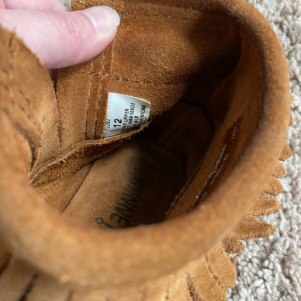 Minnetonka fringe booties